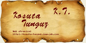 Košuta Tunguz vizit kartica